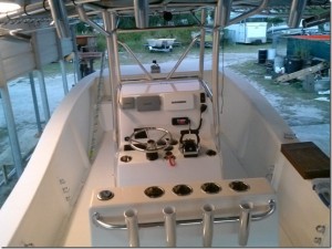 center console fishing boat